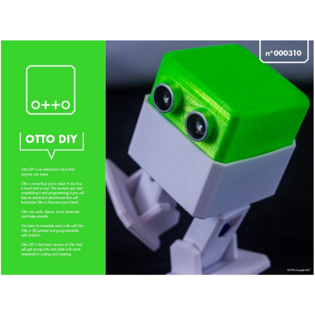 Kit nhựa 3D cam &amp; xám OTTO robot (không bao gồm linh kiện)