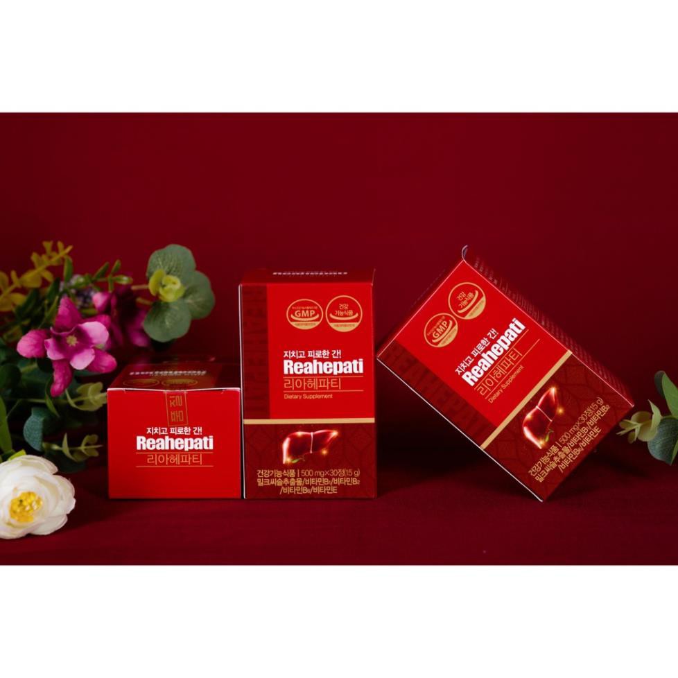 [CHÍNH HÃNG ] REAHEPATI - Tăng cường chức năng gan, giải độc gan, hạ men gan đến từ Hàn Quốc - Hộp 30 viên