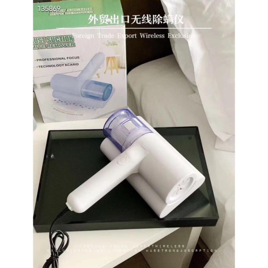 Máy Hút Bụi Diệt Khuẩn Bằng Tia UV Công Suất Lớn Cầm Tay, Hút Bụi Mịn  Chăn Gối Ga Giường, Sofa