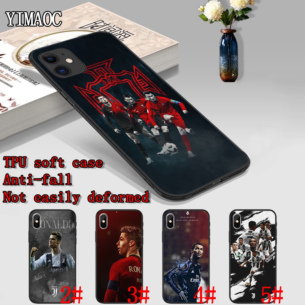 Ốp điện thoại mềm in hình Cristiano Ronaldo CR7 30T bảo vệ cho iPhone XS Max XR X 11 Pro 7 8 6 6S Plus