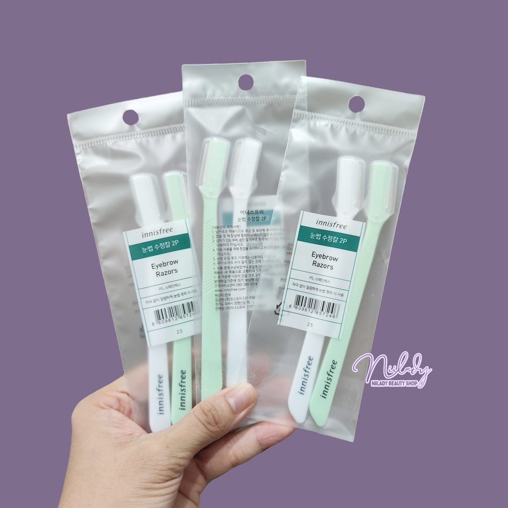 Set 2 dao cạo mày Innisfree Eyebrow Razors