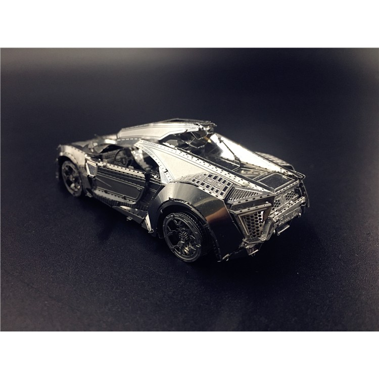 Mô hình 3D kim loại lắp ráp &quot;Cực phẩm&quot; Siêu xe Ả Rập Lykan Hypersport trong phim Fast &amp; Furious 7 [ Chưa lắp ]