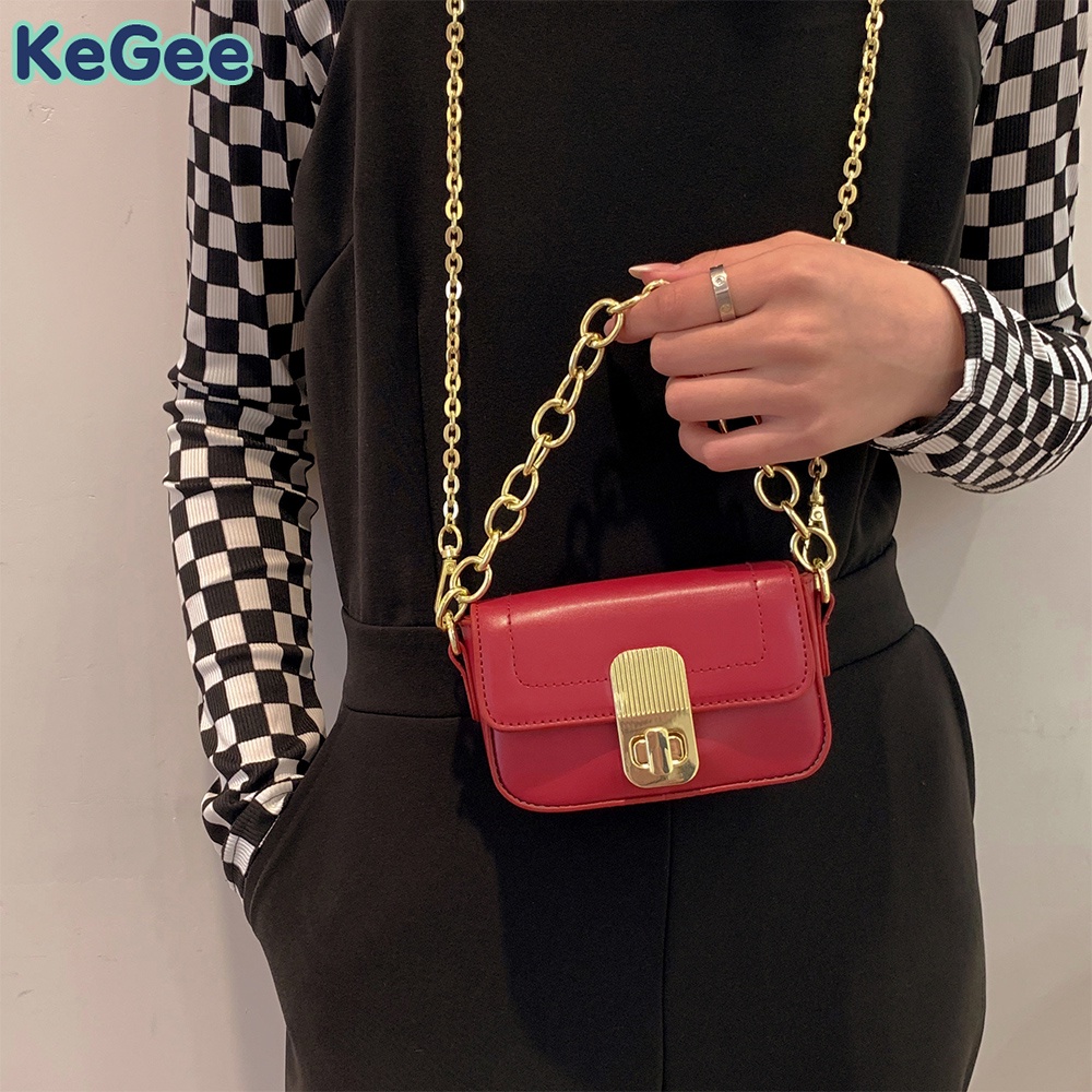 Túi đeo chéo da PU mini phong cách Hàn Quốc trẻ trung thời trang dành cho nữ