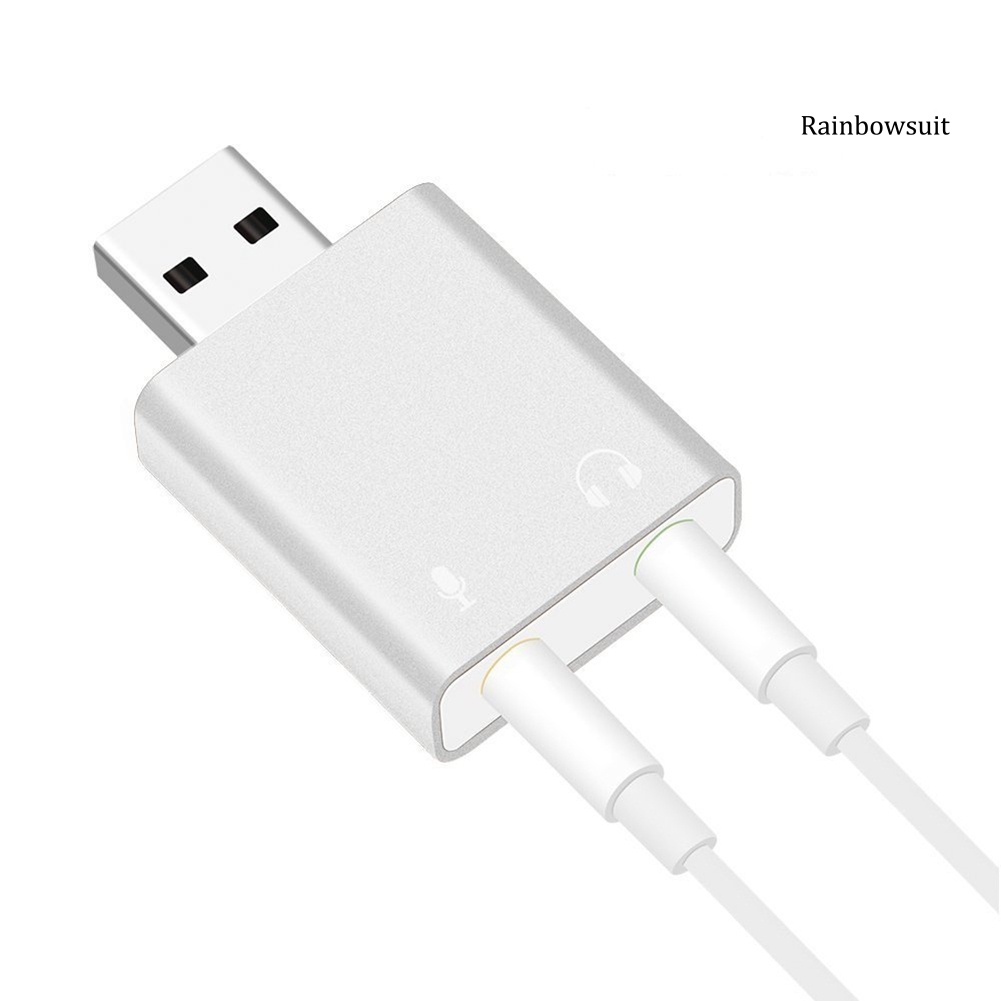 Thẻ Âm Thanh Ngoài Usb7.1 Với Giắc Cắm 3.5mm Cho Pc Notebook