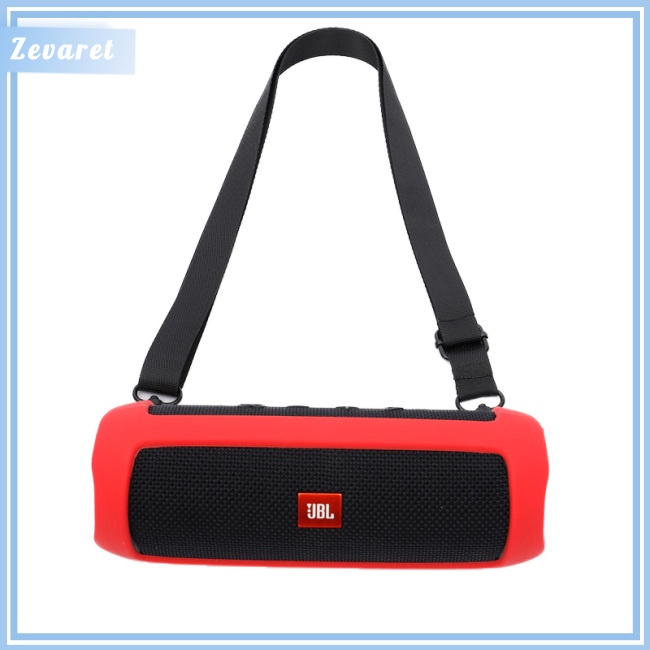 Hộp Đựng Bảo Vệ Loa Zevaret JBL Flip5 Kèm Dây Đeo Vai Bằng Silicon Tiện Dụng Mang Theo Du Lịch
