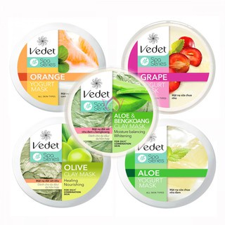 Mặt Nạ Đất Sét, Sữa Chua Giúp Làm Sạch, Dưỡng Da, Sáng Mịn C Vedette Mask (Hũ 120ml & 140g) | BigBuy360 - bigbuy360.vn
