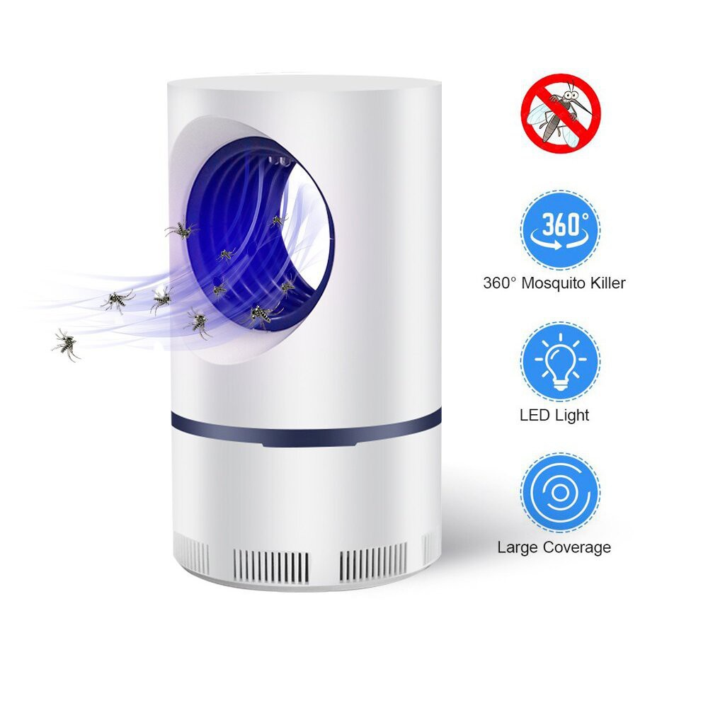 Máy Bắt Muỗi Cảm Ứng Ánh Sáng Mẫu Mới 2023 - Đèn Bắt Muỗi Thông Minh Cổng Sạc USB