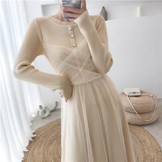 [Nhập WASIPN giảm 30K cho đơn 150K] đầm dệt kim dáng ôm tay dài