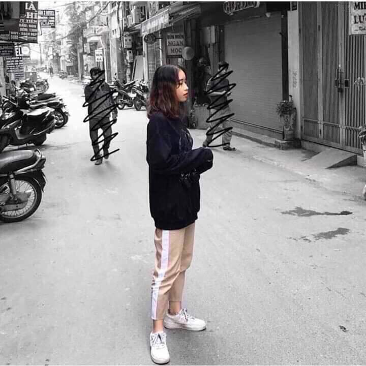 Quần baggy kaki ống suông unisex Basic 1 Line, nam nữ ullzang WIND