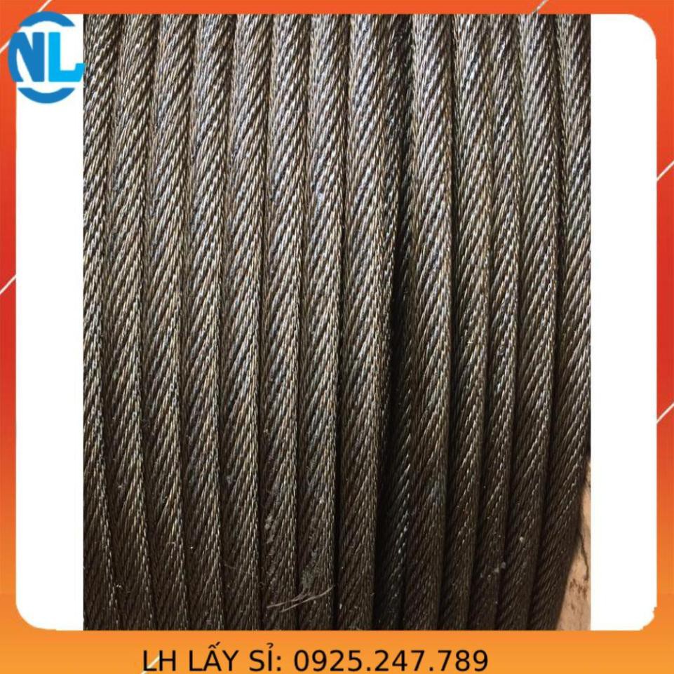 50m Cáp chống xoắn phi 8. cáp cẩu trục. cáp tự hành. dây cáp cẩu cáp thép giá sỉ THÁI BÌNH VINA