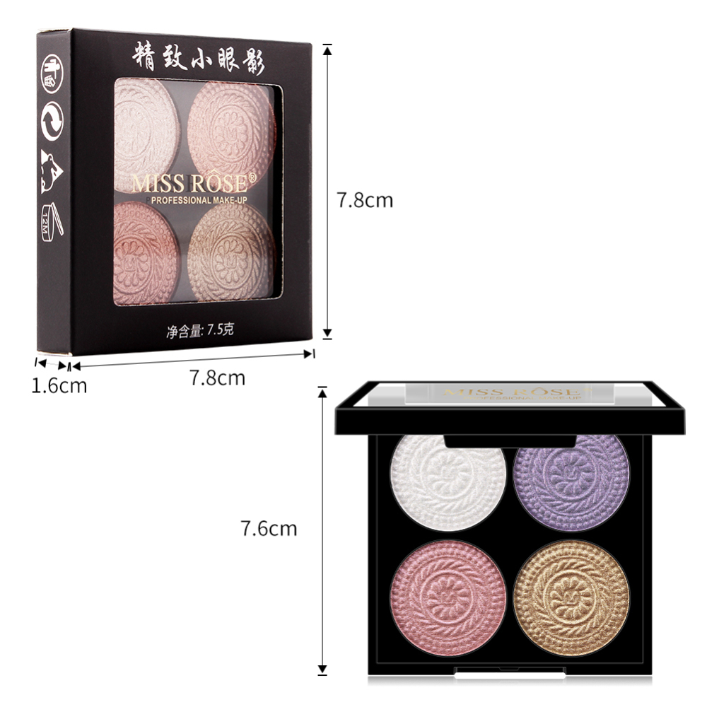 Bảng phấn mắt 4 màu sắc hiệu ứng lì/ ánh nhũ ngọc trai thời trang
 | BigBuy360 - bigbuy360.vn