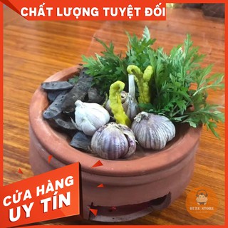 (Hot) Bếp đất nung Bát Tràng xông bồ kết thảo dược