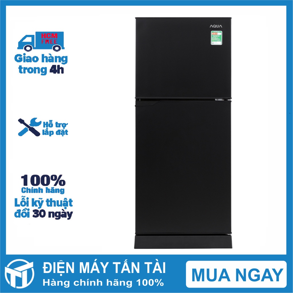 Tủ lạnh Aqua 130 lít AQR-T150FA(BS) - hàng chính hãng, bảo hành chính hãng, Miễn phí giao hàng HCM