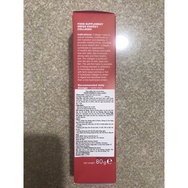 Collagen cá biển sâu tự nhiên - Viên Sủi SWISS DR.FREI làm đẹp da, da săn chắc, căng bóng ngậm