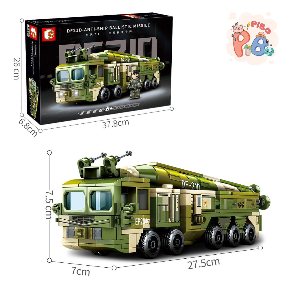 [LIFEMALL25015 - 12% đơn 250K] Đồ Chơi Lắp Ráp Lego Mô Hình Xe Tải Quân Sự 148pcs - 627pcs - PiBo Store