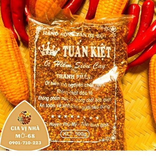 Bột ớt còn hạt Tuấn Kiệt -500gr