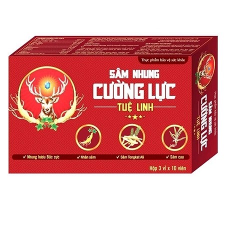 Sâm Nhung Cường Lực Tuệ Linh - Bổ thận tráng dương, bồi bổ khí huyết, tăng cường sinh lực nam giới