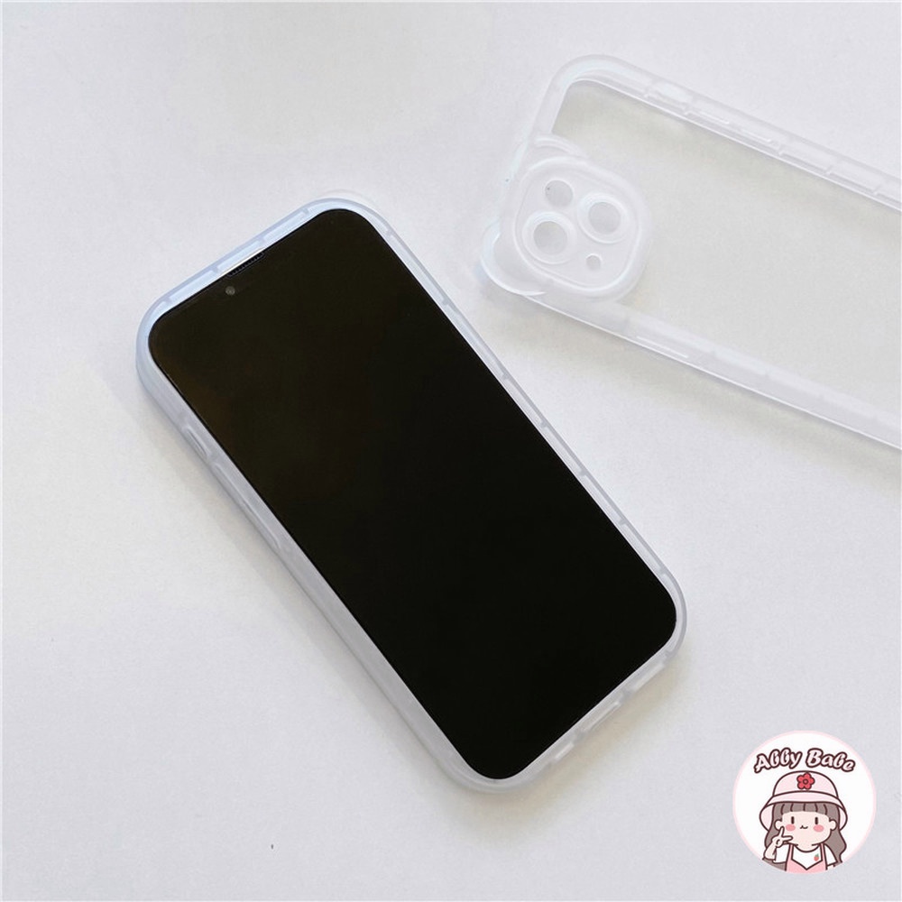 Ốp Điện Thoại Bằng TPU Mềm Trong Suốt Chống Sốc Hình Tai Gấu 3D Cho IP 13 12 11 Pro M