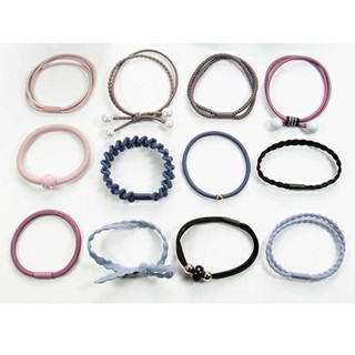 Hộp 12 Dây Buộc Tóc Hàn Quốc
