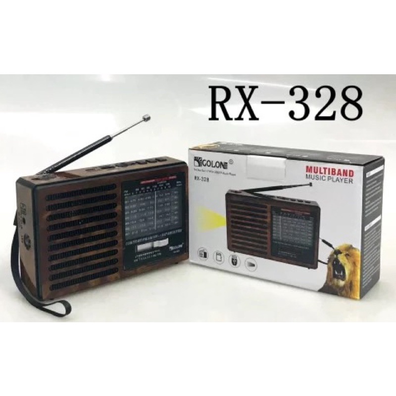 Đài FM radio GOLON RX-328 FM / AM / SW 3 Bands Radio USB / TF Card Music