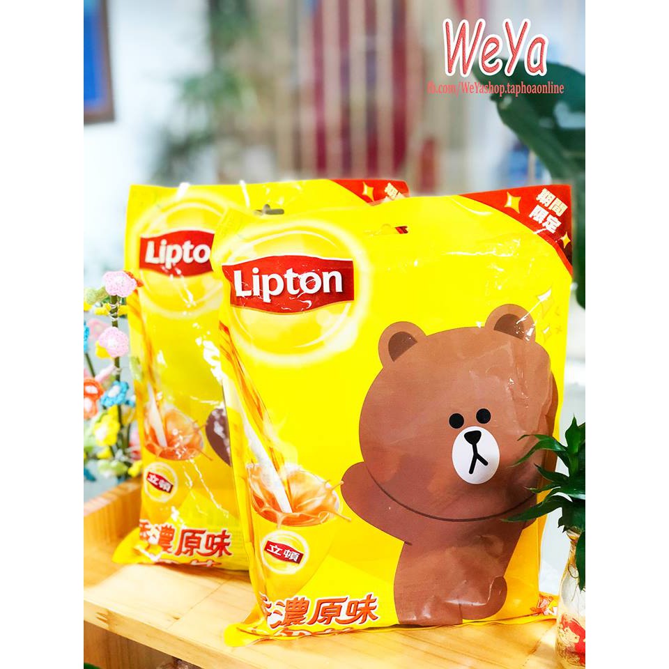 Trà Sữa Lipton Đài Loan (bịch 20 gói) hòa tan - Phiên Bản LINE Friend