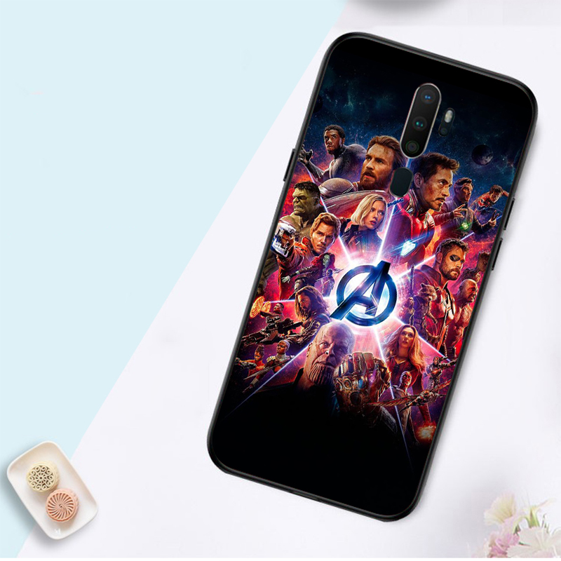 MARVEL Ốp Lưng Silicone Phong Cách Biệt Đội Siêu Anh Hùng Cho Realme 2 3 Pro A5 Q X Lite Xt X2 X3 X50