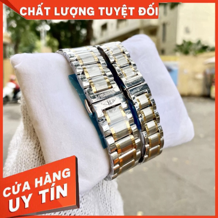 Đồng Hồ Nữ longines Sapphire LG032 Case 28mm Dây Thép 316L Máy Pin Nhật