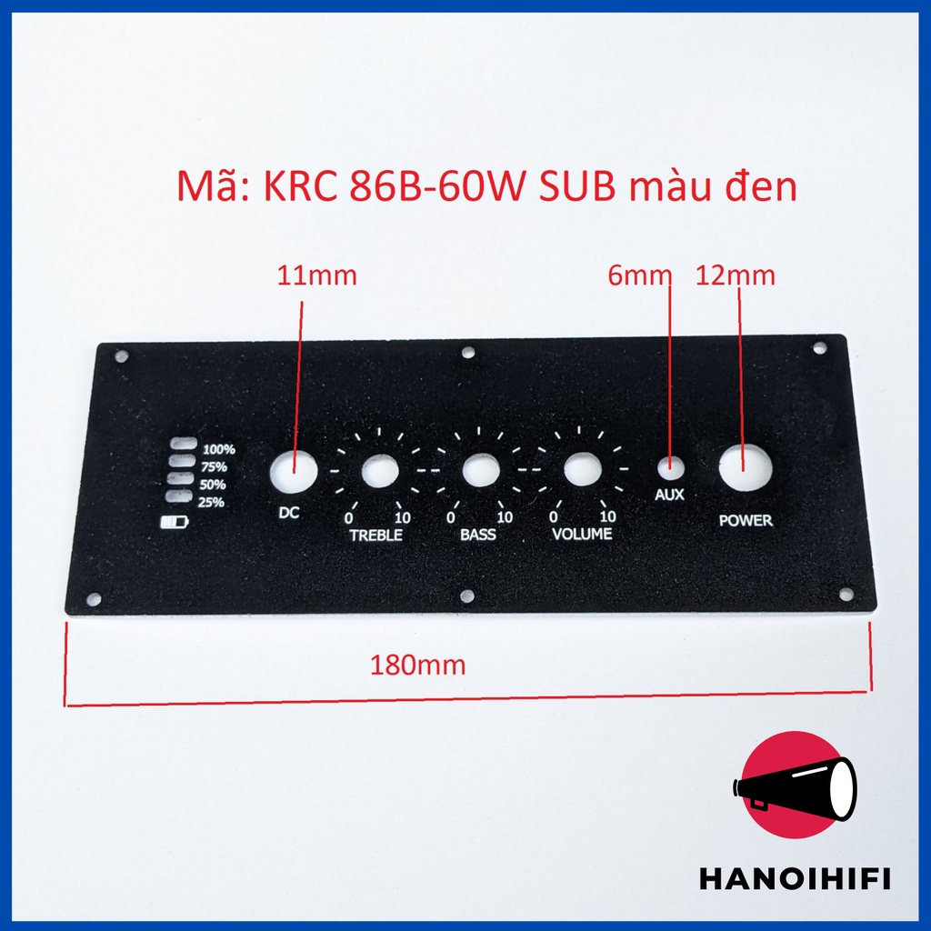Tấm control cho các mạch KRC 86B bằng Mica In UV shop Hà Nội Hifi