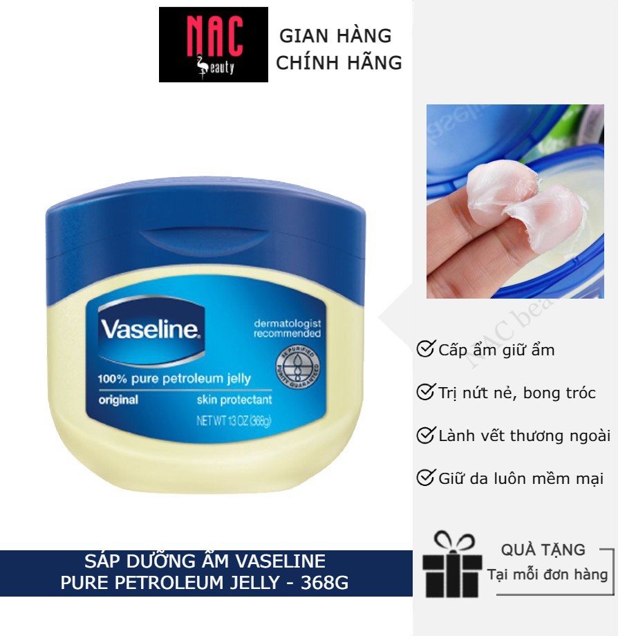 [Chính hãng] SÁP DƯỠNG ẨM VASELINE PURE PETROLEUM JELLY 368G