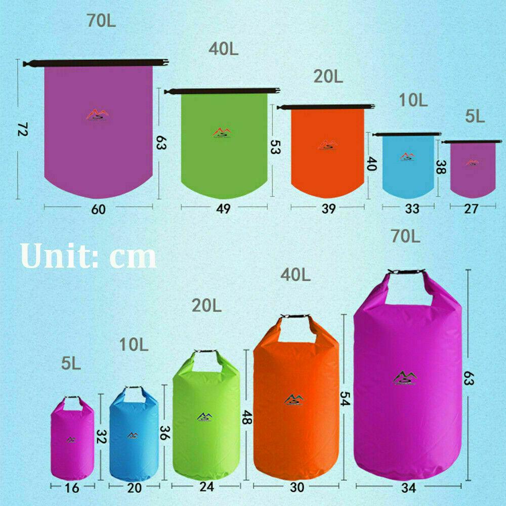 MUVAKO Túi Khô Chống Thấm Nước Dung Tích Lớn Tiện Dụng Khi Đi Câu Cá / Cắm Trại