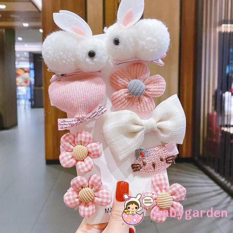 Set 9 Kẹp Tóc Dễ Thương Cho Bé Gái