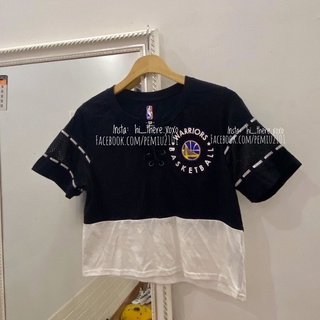 Áo Bóng Chày Croptop Warriors xuất dư (Ảnh thật)