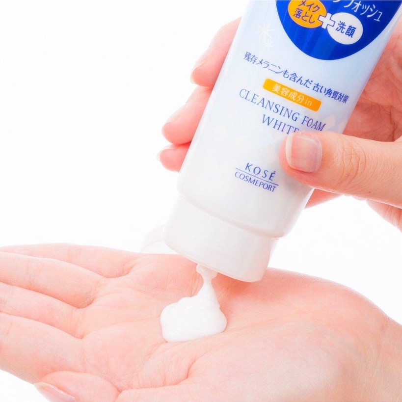 Sữa Rửa Mặt 2in1 Kose Softymo Dưỡng Trắng Mềm Mịn Da  Nhật Bản - Tuýp 220g