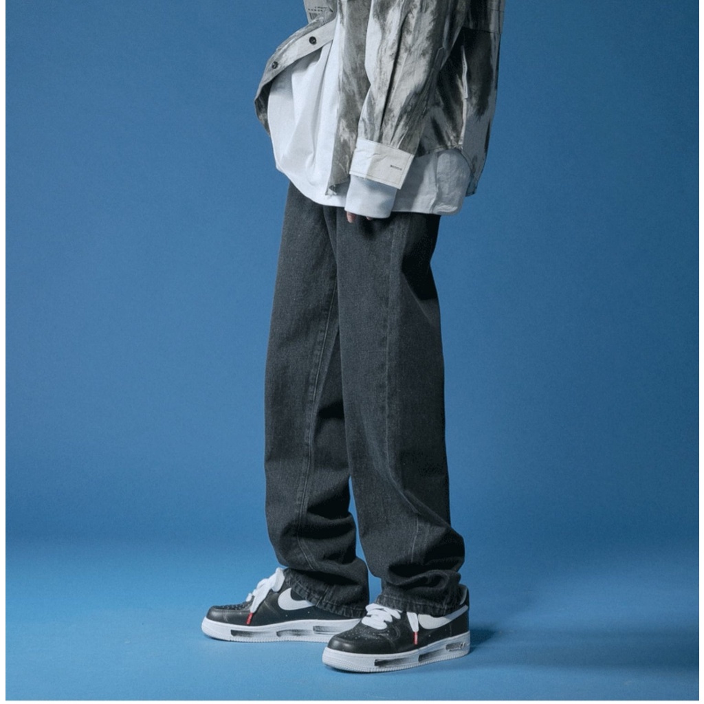 Quần Jean nam ống rộng quần bò baggy suông đứng nam nữ SR01 style hàn quốc 2022 | BigBuy360 - bigbuy360.vn