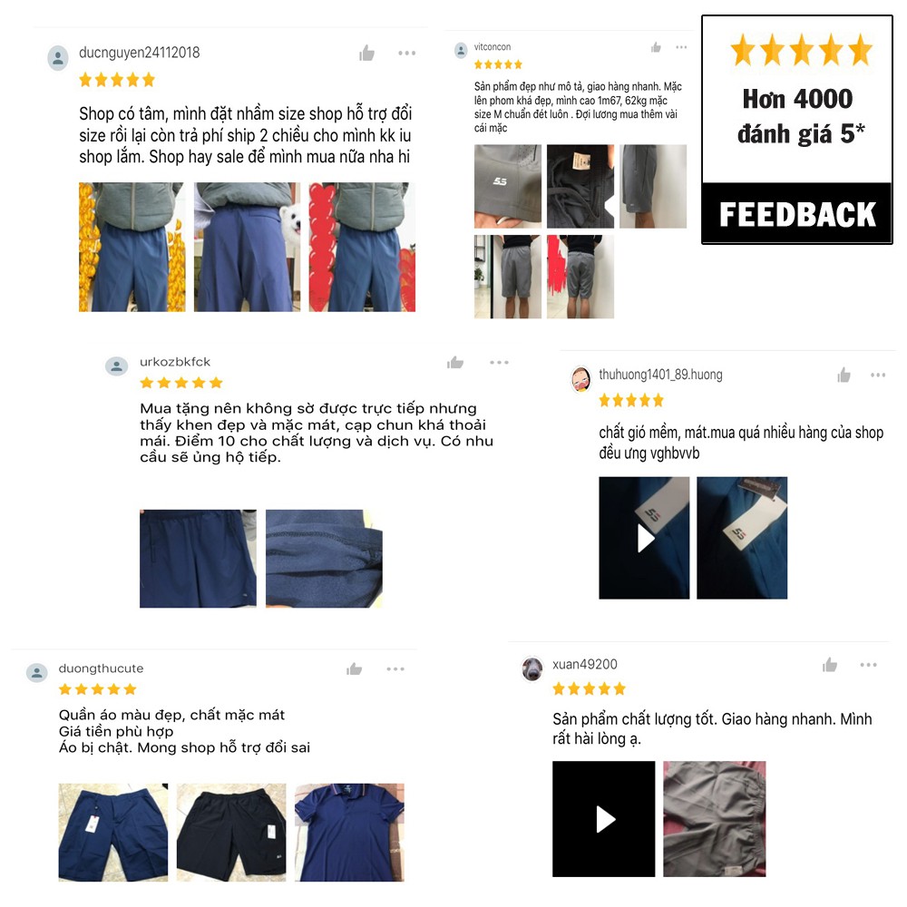 Quần Short Thể Thao Nam 5S (4 màu), Chất Liệu Co Giãn Tốt, Lưng Chun Thoải Mái (QSG001-N3) | BigBuy360 - bigbuy360.vn