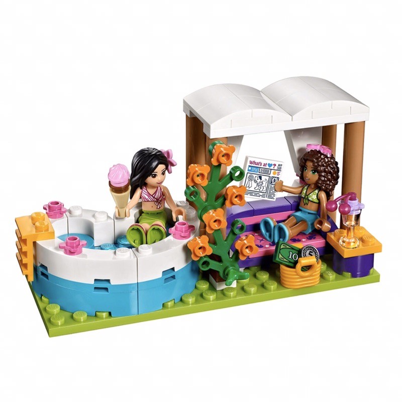 Đồ chơi Xếp hình Girl - Lắp Ráp Ngôi Nhà Biệt Thự và Bể Bơi của Andrea 767 Mảnh