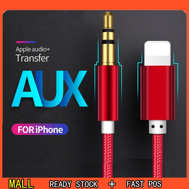 Cáp nối âm thanh 3.5mm AUX cho iPhone 7 8 Plus X XS MAX XR iOS 12