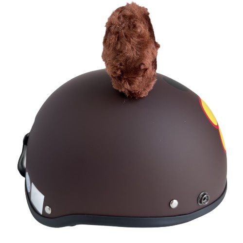 Mũ bảo hiểm nửa đầu siêu cute BKtec -  BK6 thú  - Phù hợp với  vòng đầu trung bình của người Việt 56-58cm – BH 12 tháng