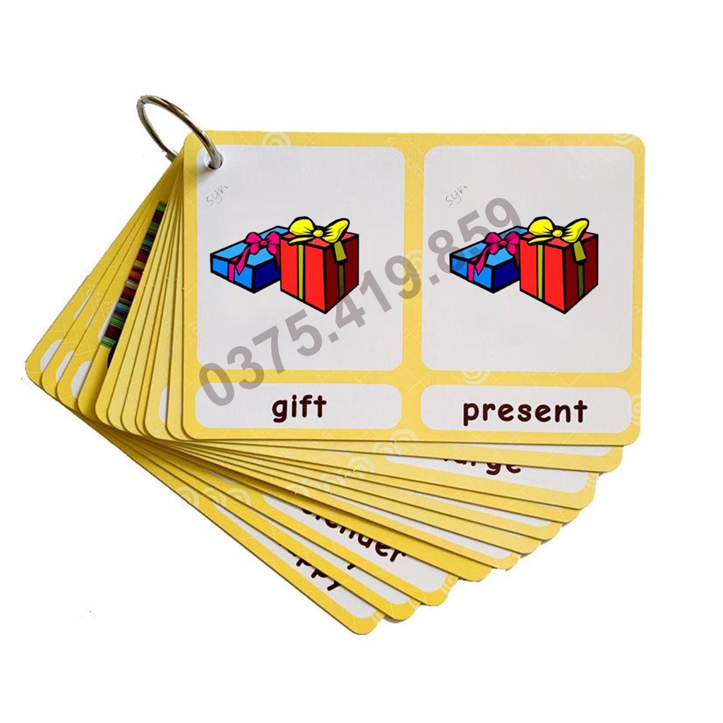 Flashcard thẻ học từ vựng tiếng anh nhật hàn trung cao cấp | Bộ thẻ học tiếng Ang  (34 FLASHCARD TRẮNG ĐỤC BO GÓC)