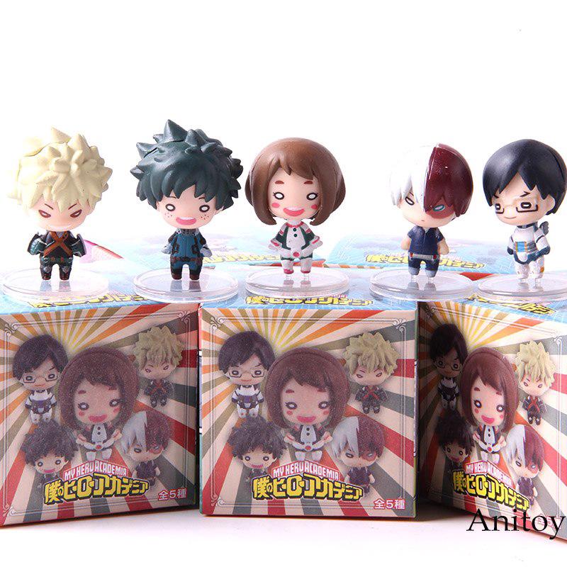 Set 5 đồ chơi mô hình nhân vật midoriya izuku bakugou katsuki