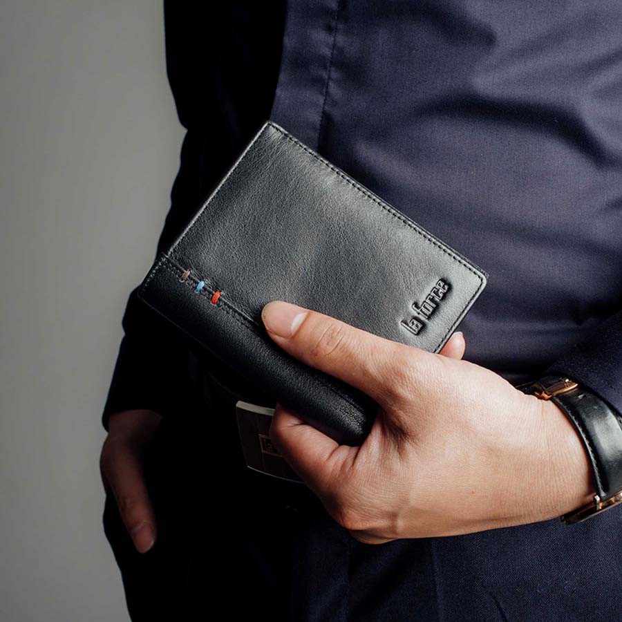 Ví Da Nam LAFORCE Da Bò Cao Cấp VLAD9227-2-D Tặng Đón Gót Tiện Lợi