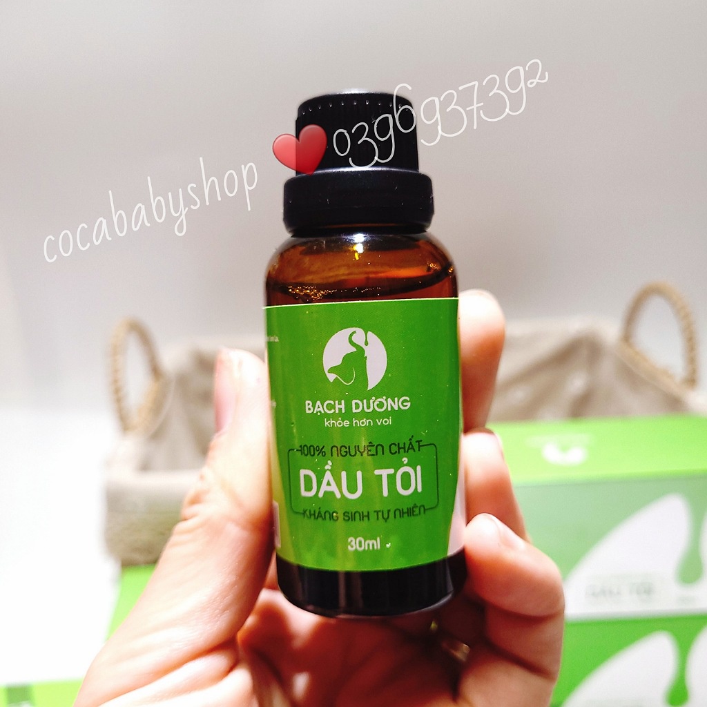 Tinh Dầu Tỏi Bạch Dương Organic 30ml - Giảm ho, sổ mũi, cảm cúm⚡Freeship