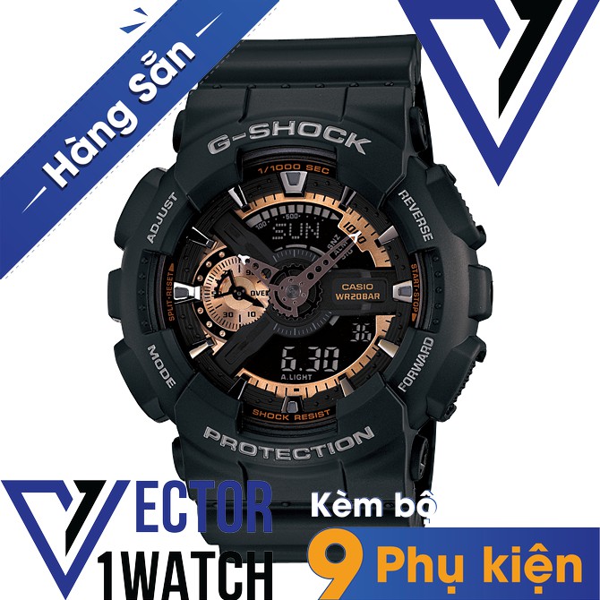 Đồng hồ thể thao nam nữ G-Shock GA-110RG-1A Full phụ kiện