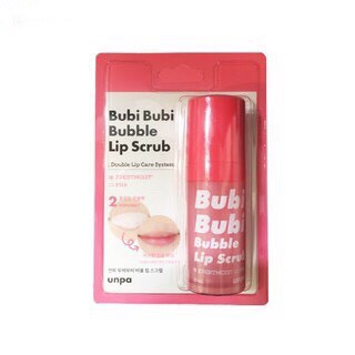 Tẩy da chết sủi bọt thải độc môi unpa bubi bubi lip 12ml