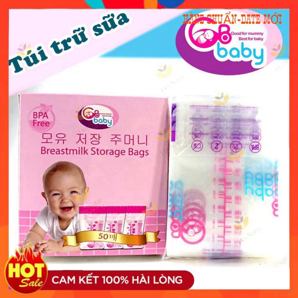 Hộp 50 túi trữ sữa GB Baby Hàn Quốc