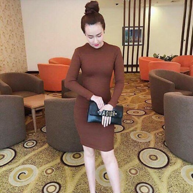 Váy body dài tay