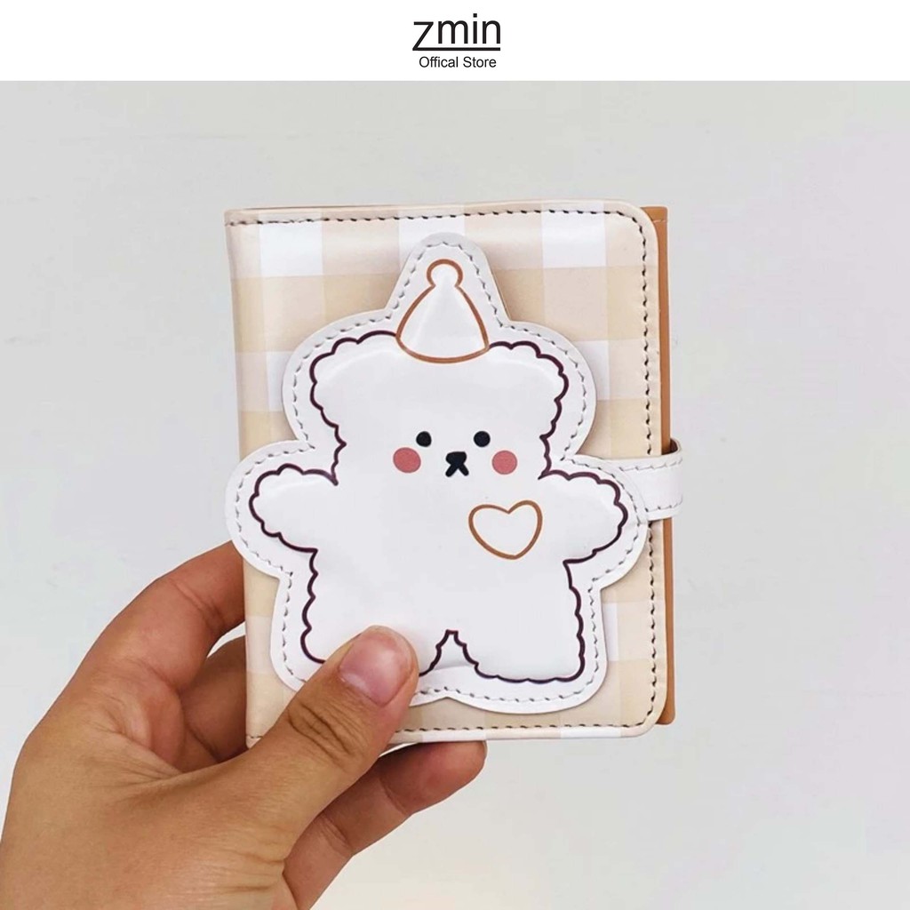 [Mã FAMAYWA2 giảm 10K đơn 50K] Ví bóp nữ mini cầm tay gấu ulzzang Zmin, chất liệu cao cấp có thể bỏ túi - V025 | WebRaoVat - webraovat.net.vn