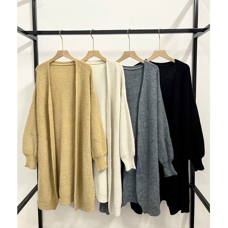 Áo Khoác Cardigan Len Lông Thỏ Dáng Dài Hàng Siêu Đẹp M502