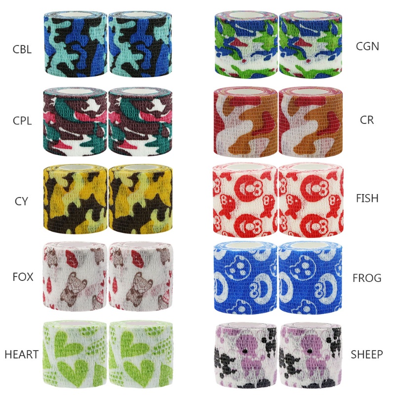 Băng Quấn Đầu Gối Tự Dính Co Giãn Hỗ Trợ Chấn Thương Thể Thao