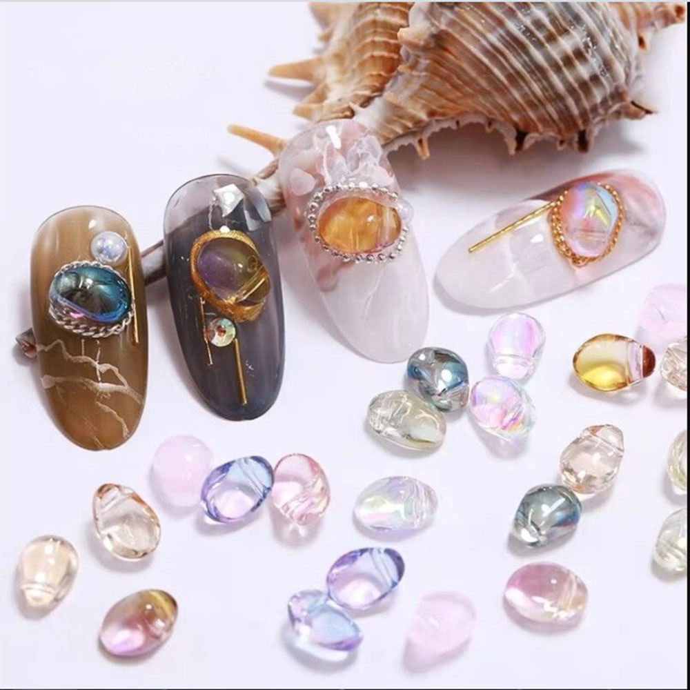 (Hàng Mới Về) Set 10 Phụ Kiện Trang Trí Móng Tay Nghệ Thuật 3D Diy